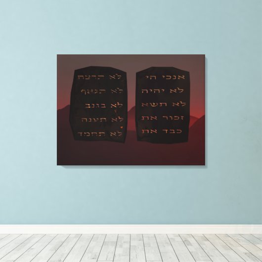 十戒 キャンバスプリント (インサイチュ (ウッドフロア))