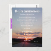 十戒 – サンセット#3はがき ポストカード (正面/裏面)