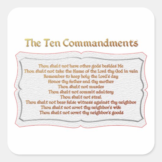 十戒 スクエアシール (正面)