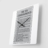 十戒 スクエア壁時計 (傾斜)