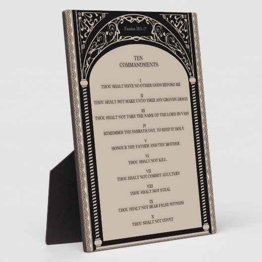 十戒 フォトプラーク (側面)