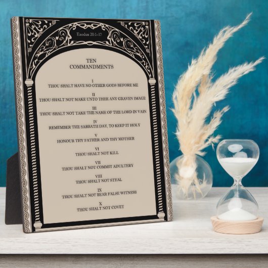 十戒 フォトプラーク (側面)