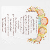 十戒 – フリースブランケット, 60"x80" フリースブランケット (正面(横))