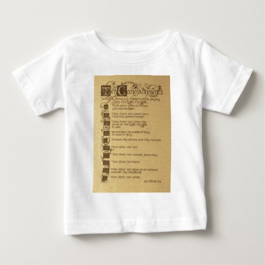十戒 ベビーTシャツ (正面)