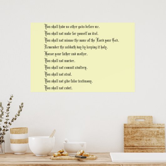 十戒 ポスター (キッチン)