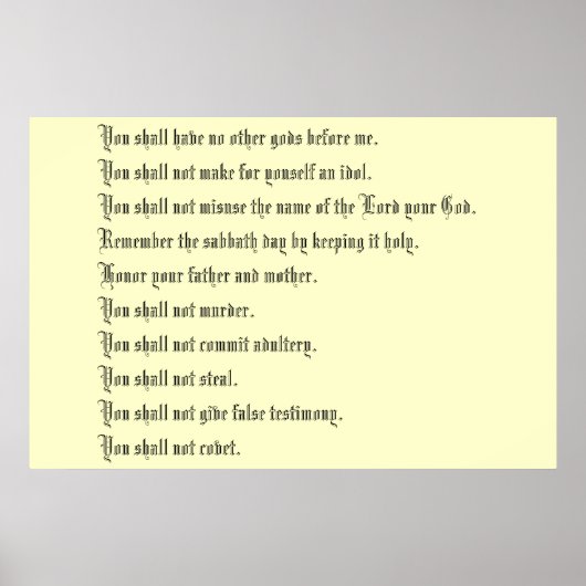 十戒 ポスター (正面)