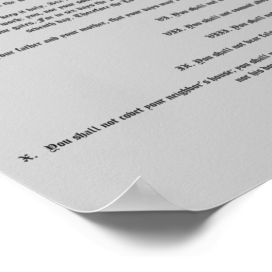 十戒 ポスター (角)