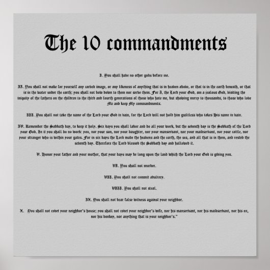 十戒 ポスター (正面)