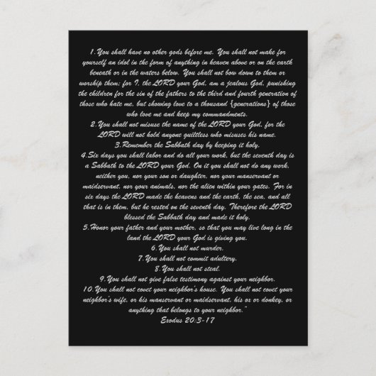 十戒 ポストカード (正面)