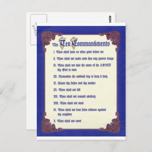 十戒 ポストカード (正面/裏面)