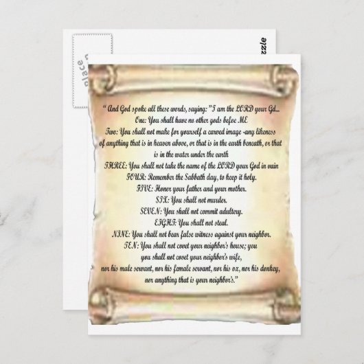 十戒 ポストカード (正面/裏面)