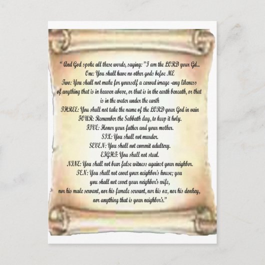 十戒 ポストカード (正面)