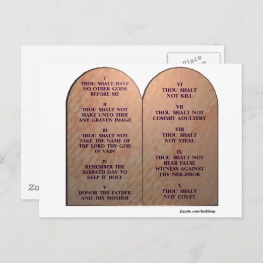 十戒 ポストカード (正面/裏面)