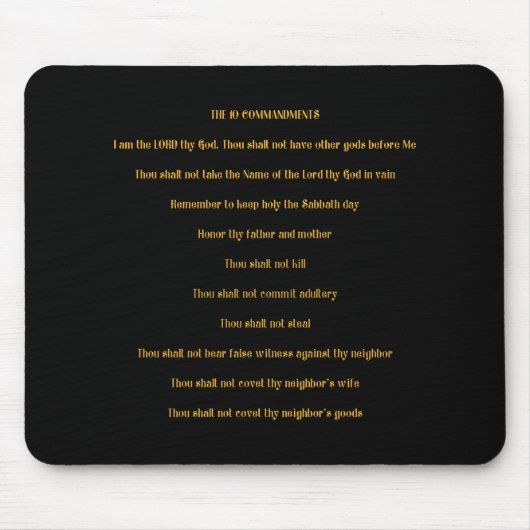 十戒 マウスパッド (正面)
