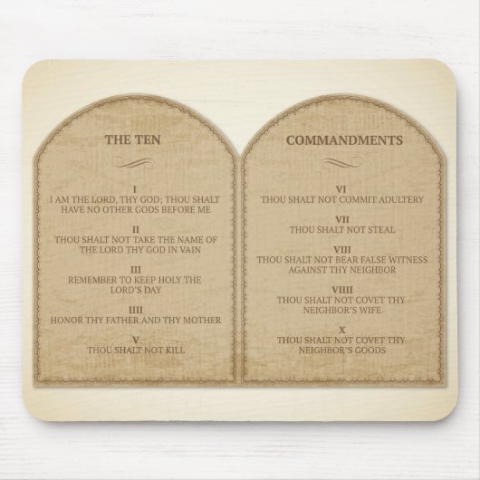 十戒 マウスパッド (正面)