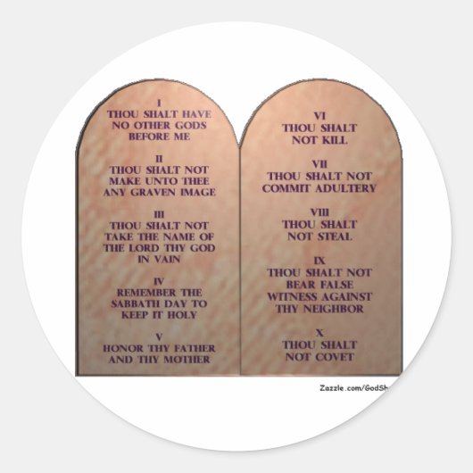 十戒 ラウンドシール (正面)