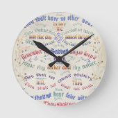 十戒 ラウンド壁時計 (正面)