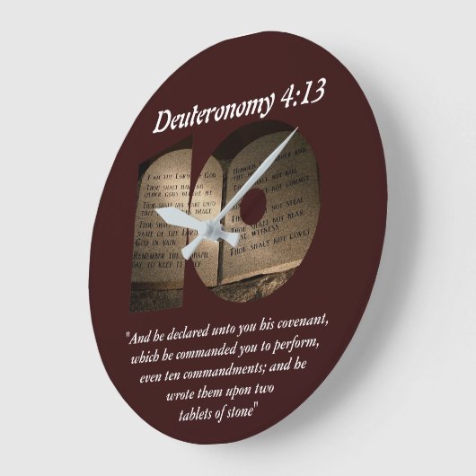 十戒 ラージ壁時計 (傾斜)