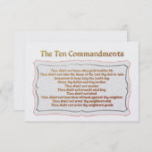 十戒 出欠カード (正面/裏面)