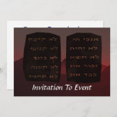 十戒 招待状 (正面/裏面)