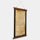 十戒 – 焼き菓子 吊り下げ型タペストリー (傾斜あり)