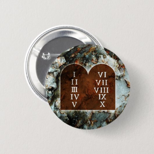 十戒 缶バッジ (正面&裏面)