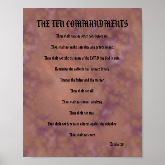 十戒 – 赤まだら ポスター (正面)