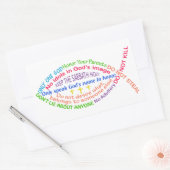 十戒 長方形シール (封筒)