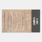 十戒 長方形シール (正面)