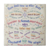 『十戒』陶磁器タイル タイル (正面)