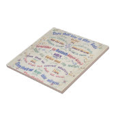 『十戒』陶磁器タイル タイル (側面)