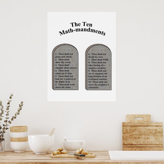 十数法 ポスター (キッチン)