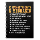 十整備士整備士を有する理由おもしろい ノートブック (正面)