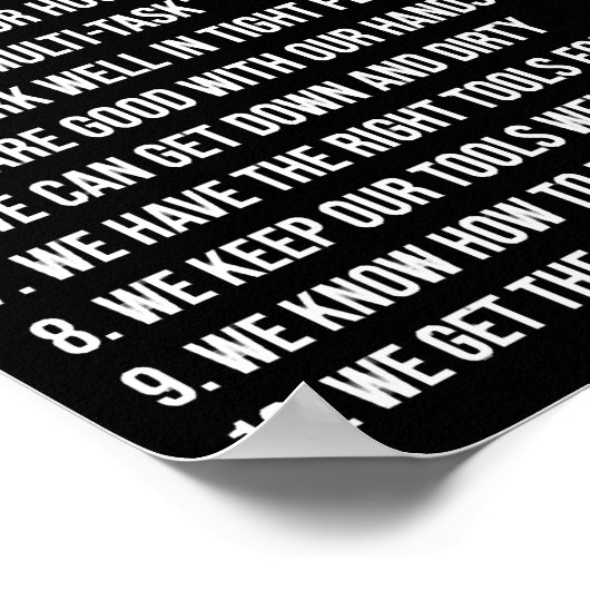 十整備士整備士を有する理由おもしろい ポスター (角)