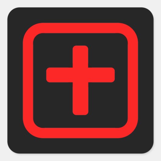 十日本の十 【Ju】漢字 スクエアシール (正面)