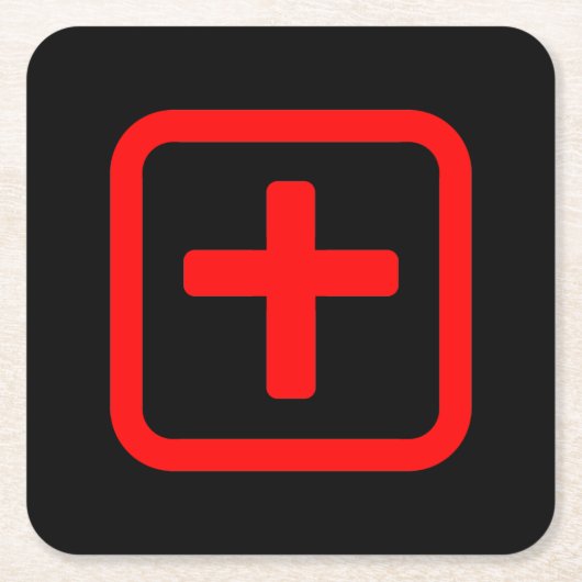 十日本の十 【Ju】漢字 スクエアペーパーコースター (正面)