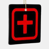 十日本の十 【Ju】漢字 セラミックオーナメント (右)