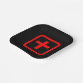 十日本の十 【Ju】漢字 ペーパープレート (傾斜あり)