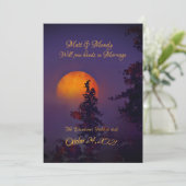 十月の月下婚礼招待状 招待状 (スタンド正面)