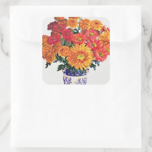 十月菊 スクエアシール (バッグ)