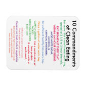 十清浄の食べ物戒め マグネット (横)