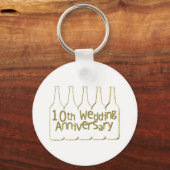 十結婚周年記念 キーホルダー (正面)