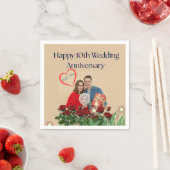 十結婚周年 スタンダードカクテルナプキン (インサイチュ)