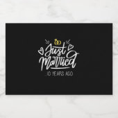 十結婚周年 スパークリングワインラベル (シングルラベル)