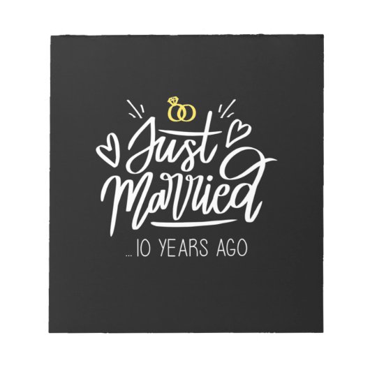 十結婚周年 ノートパッド (正面)