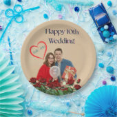 十結婚周年 ペーパープレート (パーティー)