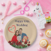 十結婚周年 ペーパープレート (パーティー)