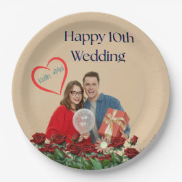十結婚周年 ペーパープレート