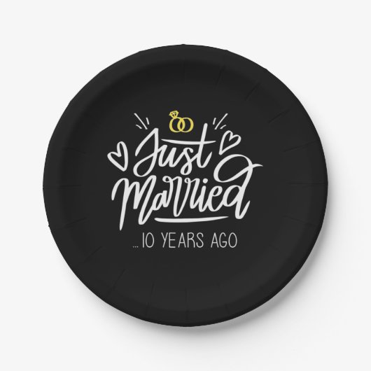 十結婚周年 ペーパープレート (正面)