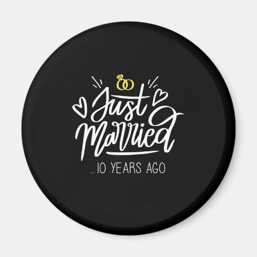 十結婚周年 マグネット (正面)